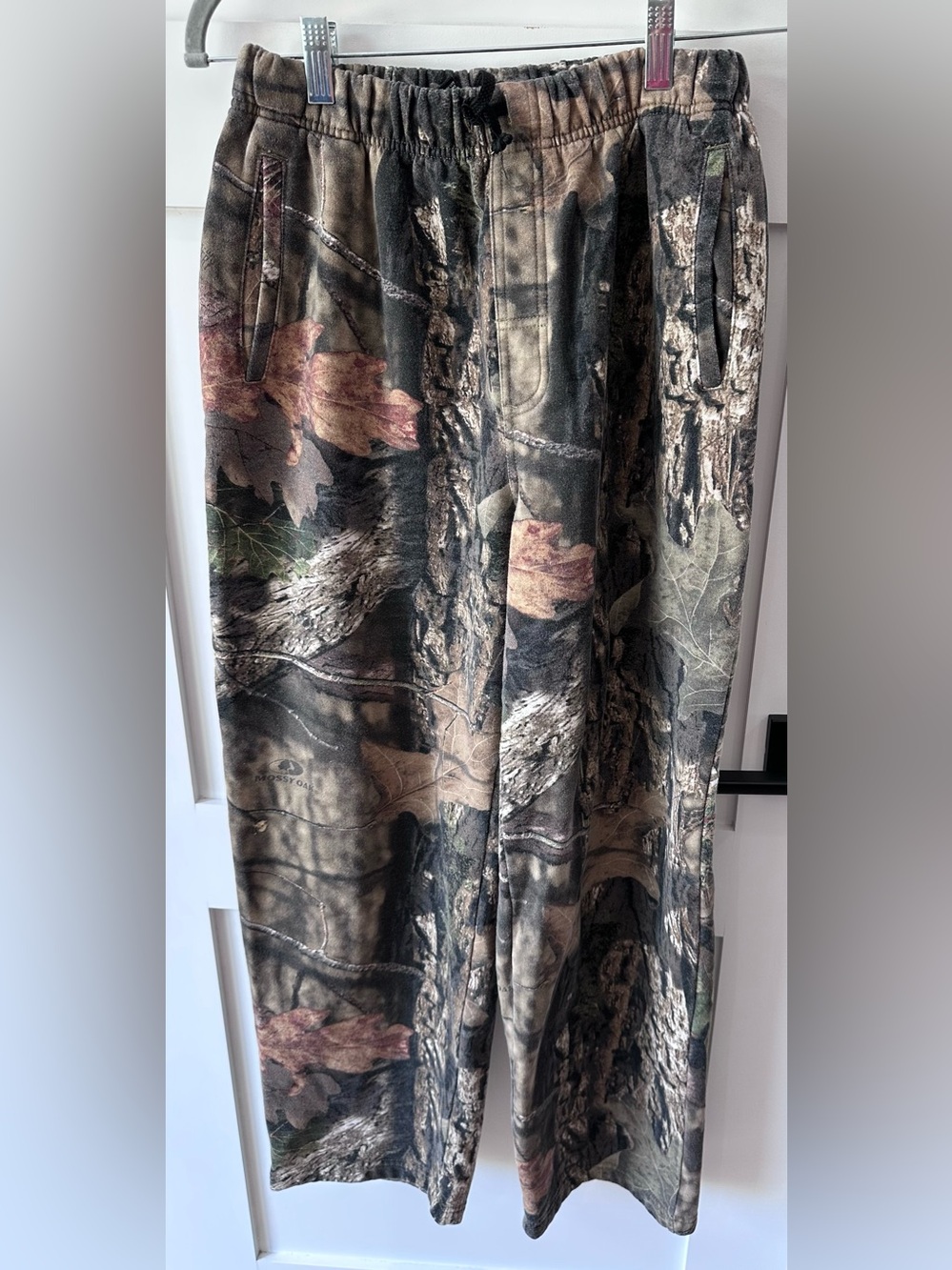 Mossy Oak Camo Sweatpants Kids Size XXL 18 Green Brown hunting Fleece Joggers